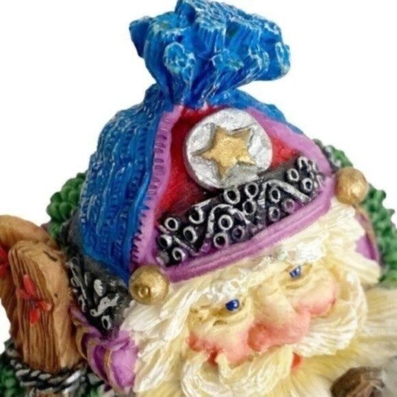 Crinkle Claus Scandinavian Santa 4" Figure 1995 Christmas Decoration Decor - Picture 8 of 14